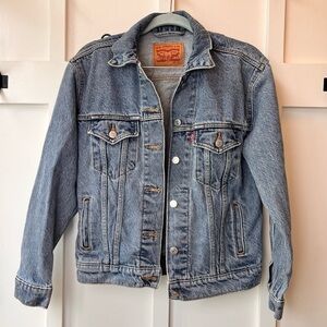 Levi’s Original Classic Blue Denim Trucker Jacket Light Wash Women's Size XS